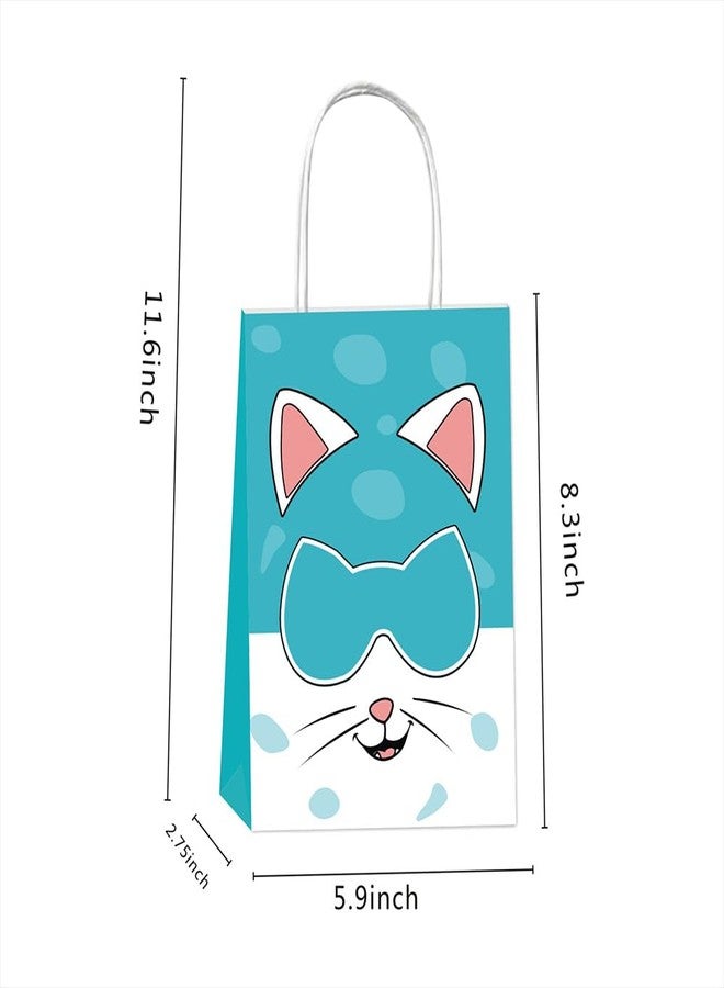 BNFUO 12pcs Super Cats Party Favor Gift Bags with Handles, Super Cats Birthday Supplies for Super Cat Party Decorations - Image 3